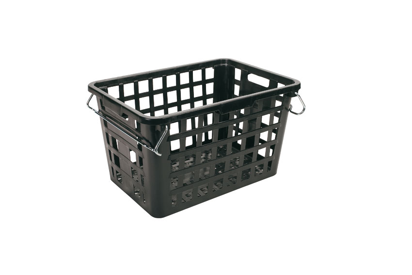 Stackable basket - 130l - with metal brace - 800x545x460mm 