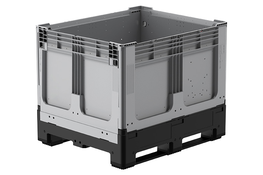 Logifold box 1200x1000x975mm - 855l - closed - 2 skids 