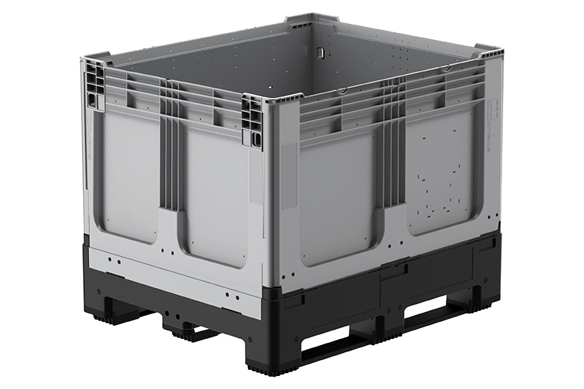 Logifold Box 1200x1000x975mm - 855l - geschlossen - 3 Kufen 