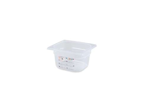 Gastroplus 1/6 - 100mm Tief - 1,6l - IML-Etikett  - Ohne Deckel