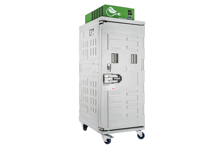 Isothermal container Koala Green 780 - 1000x800x2170mm - ventilated cooling - -18°C +10°C - 150Ah 