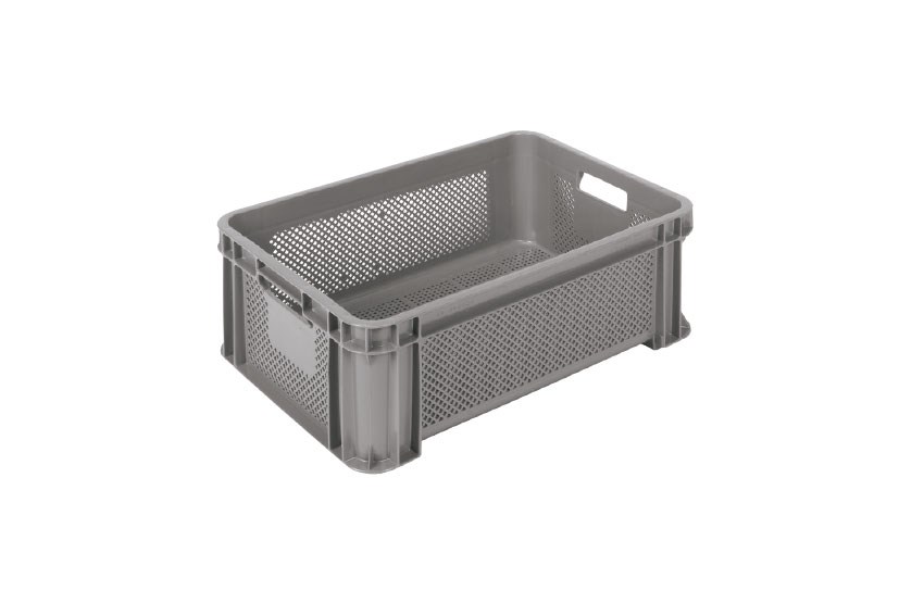 Multifunctional crate 30l Series 5439 - 545x390x200mm - perforated sides and bottom 