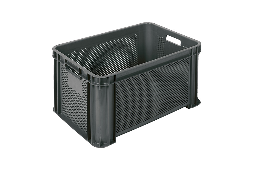 Multifunctional crate 45l Serie 5439 - 545x390x300mm - perforated sides and bottom 