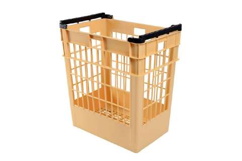 Manne à pain haute 150l - 661x465x700mm - côtés et fond perforés - 4 poignées ouvertes