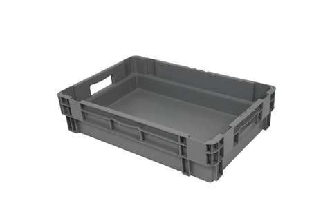 EN Nestable and stackable crate 26l - 600x400x140mm - closed sides and bottom - monocolor