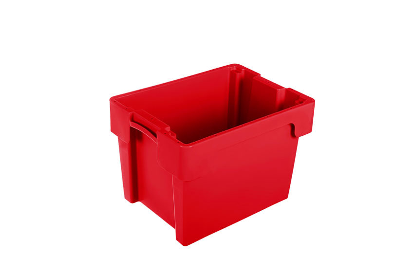 EN Nestable and stackable crate 23l - 400x300x270mm - closed sides and bottom 
