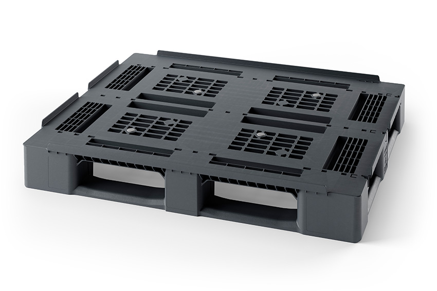 Palette Classic line - 1200x1000x150mm - ajourée - 3 semelles - bord 22mm - 2000 kg de capacité dyn. 