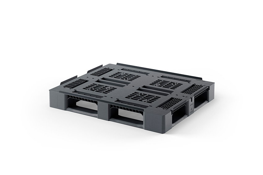 Palette Classic line - 1200x1000x150mm - ajourée - 5 semelles - bord 22mm - 2000 kg de capacité dyn. 