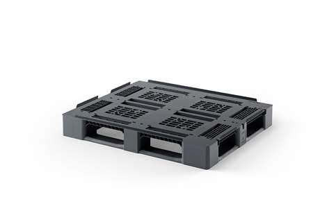 Palette Classic line - 1200x1000x150mm - ajourée - 5 semelles - bord 22mm - 2000 kg de capacité dyn.