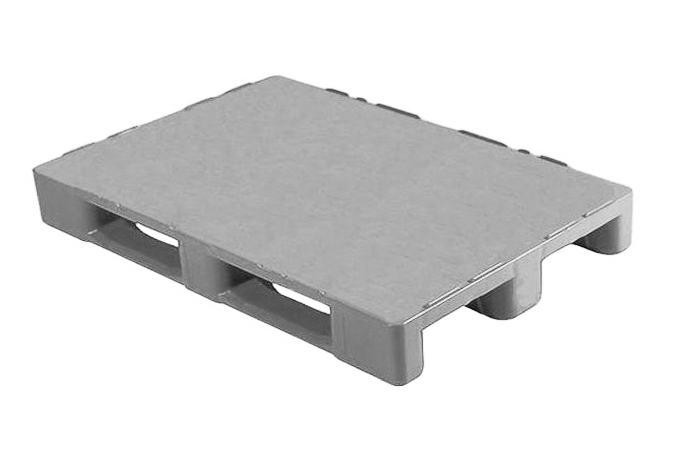 Hygiene pallet - 1200x1000x160mm - 3 skids - closed deck 