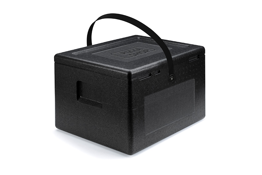 Isothermal cooler box Pizza Box 36l - 420x420x345mm - Polibox Pizza Boxshop met draagbeugel 
