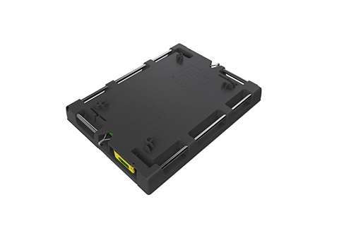 Pallet lid 822x618x83mm - 1/2 Euro - 2 straps for dolly