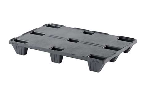 Export pallet - 1200x800x134 mm - rec - 9 feet - closed deck