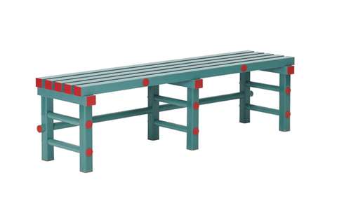 Kunststoffbank aus Kunststoff - 1500x400x450mm