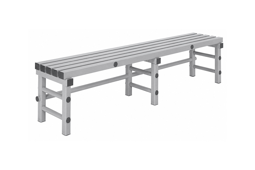 Plastic bench seat - 2000x400x450mm 