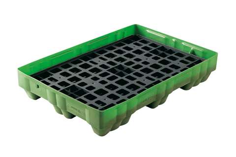 Auffangpalette mit Gitterrost