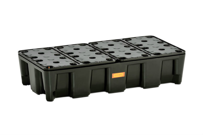 Pe retention bin 25l - rg collection - with grid 