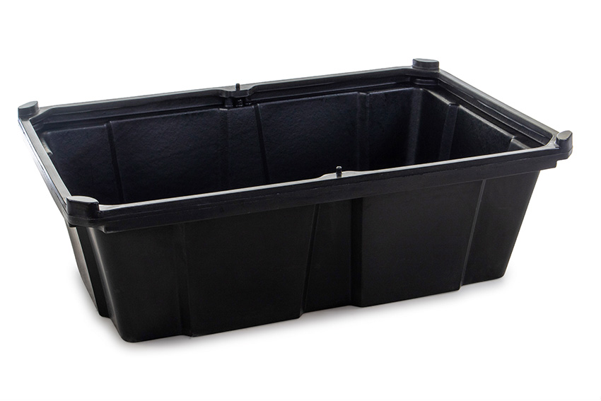 Leak tray without grate - 235l - 1200x800x375mm 