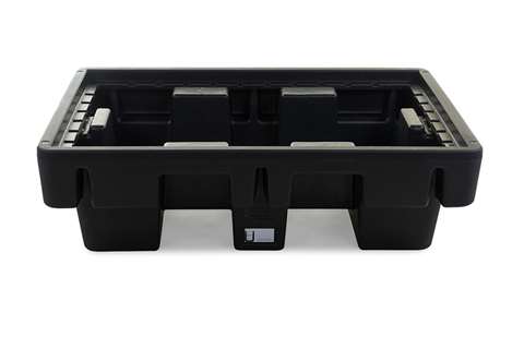 Bac de rétention sans grille - 2 fûts - 230l - 1310x910x380mm - pas pour DE/AT