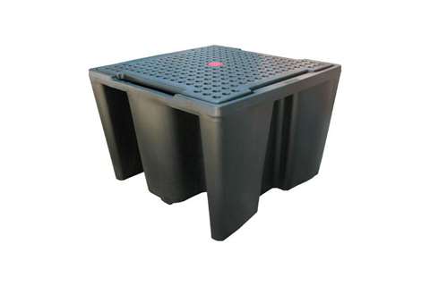 Bac pour 1 IBC - 1100 l - avec caillebotis - uniquement pour DE/AT