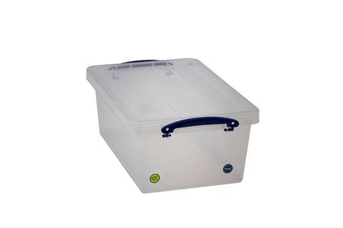Transparente Nestbare Verstärkte Stapelbox 10,2l Stapelbar auf mitgeliefertem Deckel - 405x265x160mm