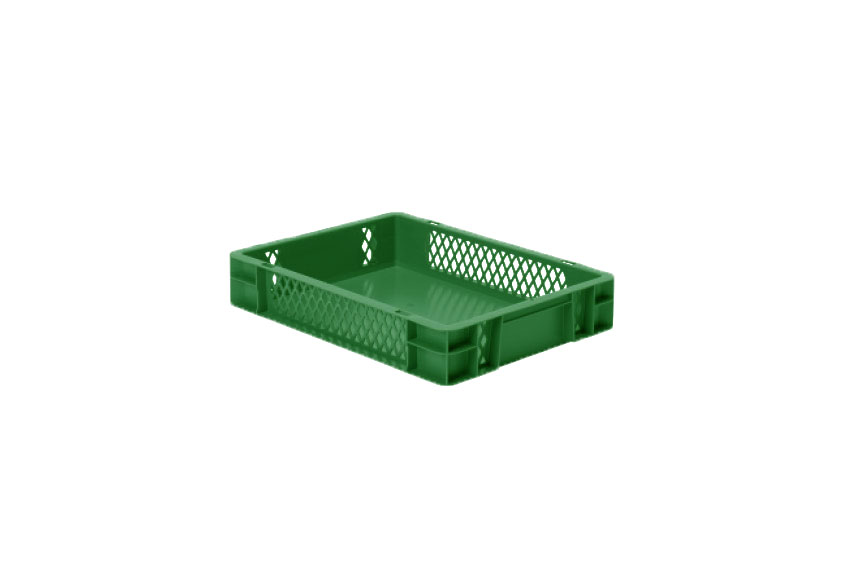 EN Bac gerbable Rainbow 7l - 400x300x75mm - parois perforées et fond fermés 