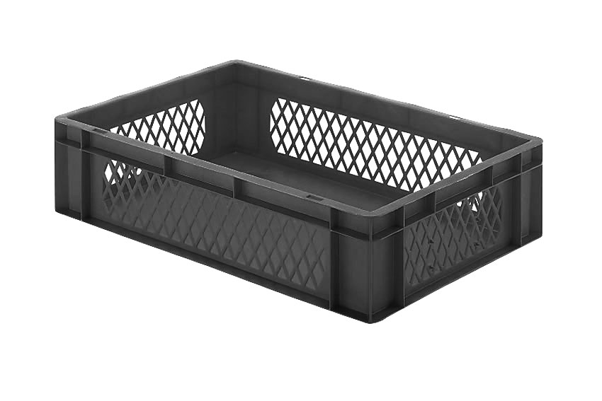 EN Bac gerbable Rainbow 26l - 600x400x145mm - parois perforées et fond fermés 