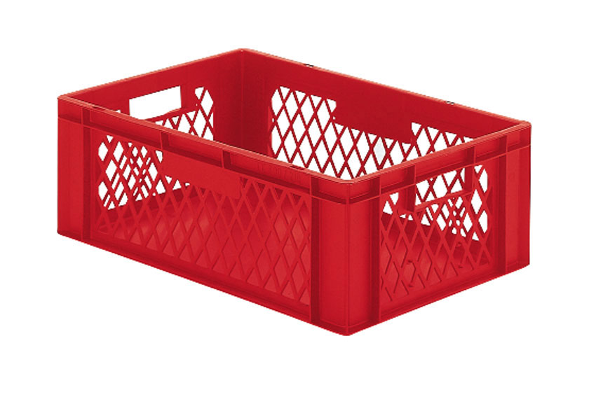 EN Bac gerbable Rainbow 40l - 600x400x210mm - parois perforées et fond fermés 