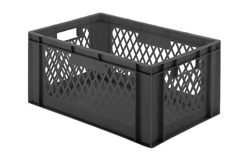 EN Bac gerbable Rainbow 51l - 600x400x270mm - parois perforées et fond fermés 