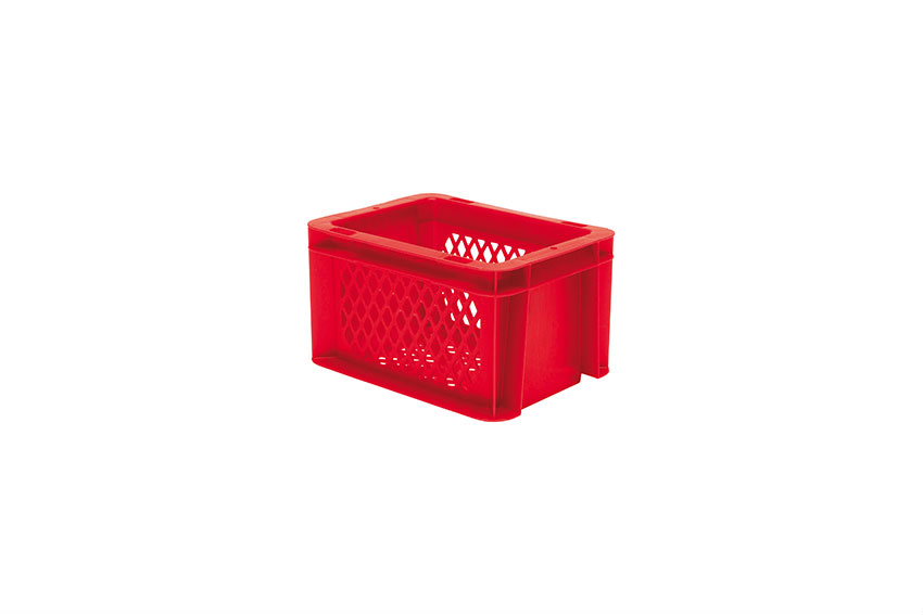 EN Stacking bin Rainbow 2l - 200x150x120mm - perforated sides and bottom 