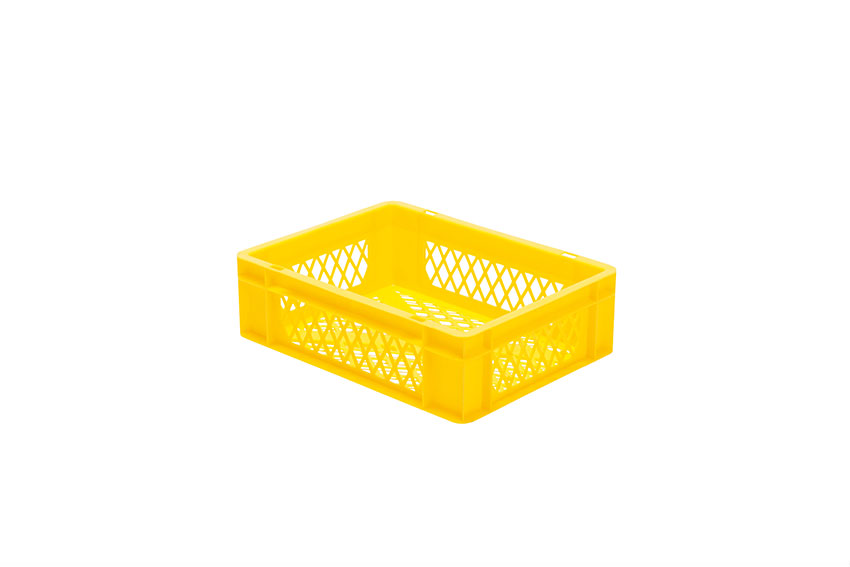 EN Stacking bin Rainbow 10l - 400x300x120mm - perforated sides and bottom 