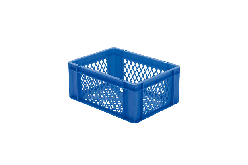 EN Stacking bin Rainbow 15l - 400x300x175mm - perforated sides and bottom 
