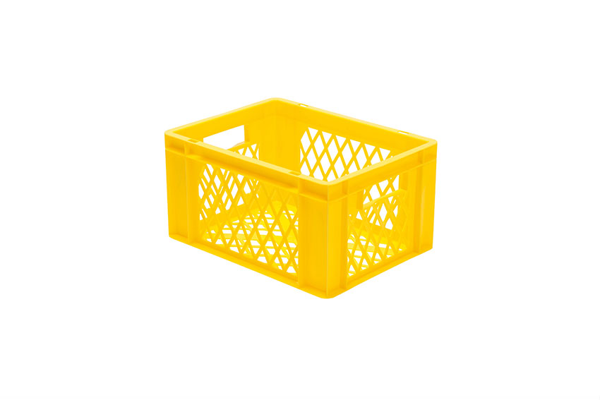 EN Stacking bin Rainbow 19l - 400x300x210mm - perforated sides and bottom 