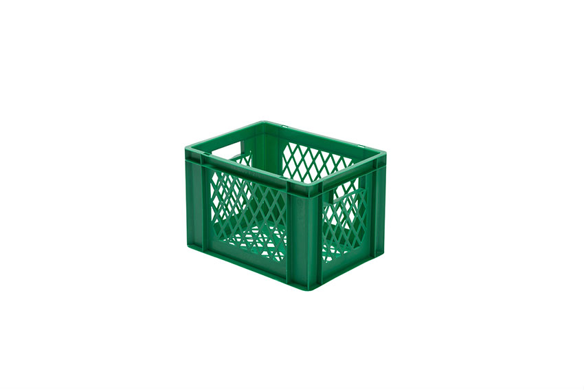 EN Stacking bin Rainbow 24l - 400x300x270mm - perforated sides and bottom 