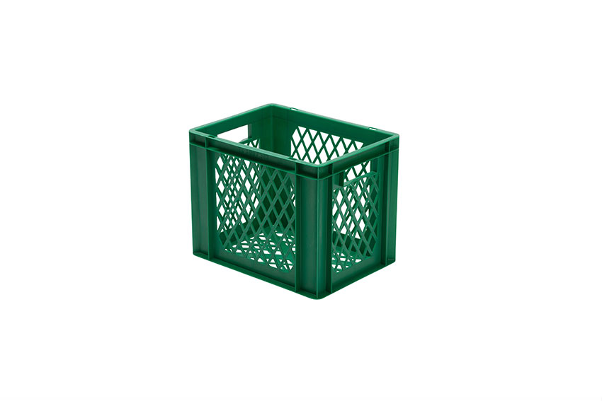 EN Stacking bin Rainbow 29l - 400x300x320mm - perforated sides and bottom 