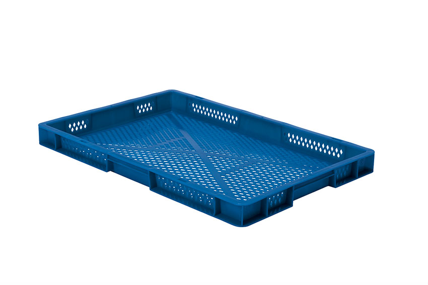 EN-Stapelbehälter Rainbow 9,5l - 600x400x50mm - Wände und Boden perforiert 