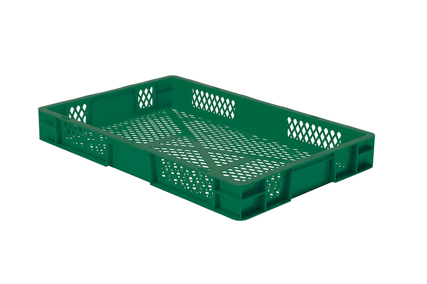 EN-Stapelbehälter Rainbow 14l - 600x400x75mm - Wände und Boden perforiert 