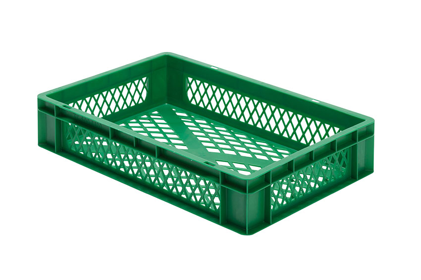 EN-Stapelbehälter Rainbow 22l - 600x400x120mm - Wände und Boden perforiert 