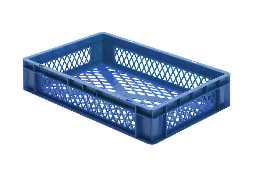 EN-Stapelbehälter Rainbow 22l - 600x400x120mm - Wände und Boden perforiert 