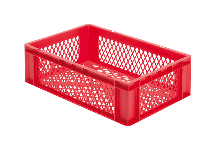 EN-Stapelbehälter Rainbow 33l - 600x400x175mm - Wände und Boden perforiert 