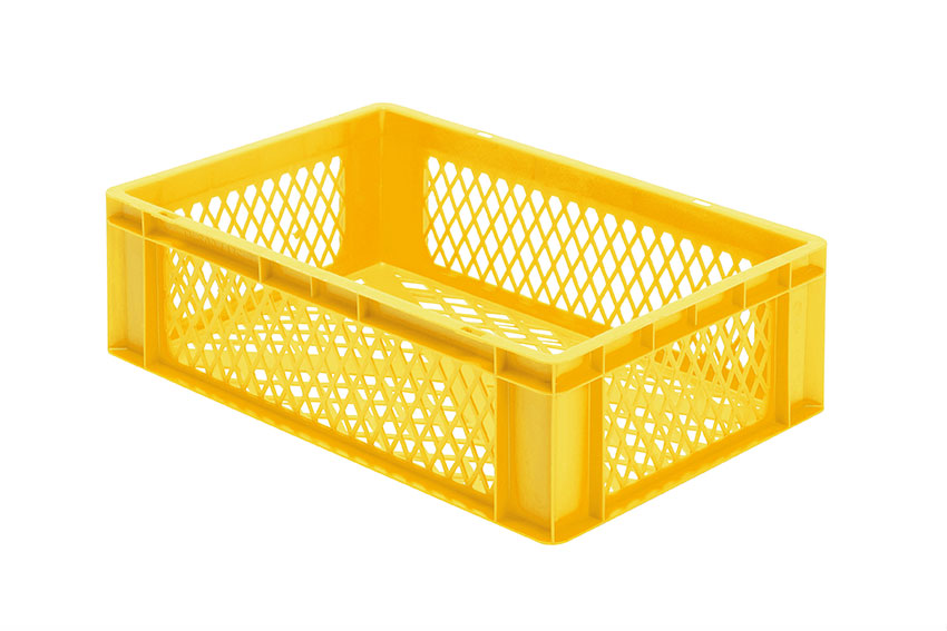 EN-Stapelbehälter Rainbow 33l - 600x400x175mm - Wände und Boden perforiert 