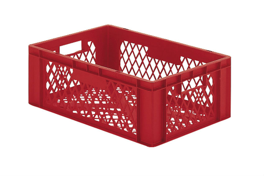 EN-Stapelbehälter Rainbow 40l - 600x400x210mm - Wände und Boden perforiert 