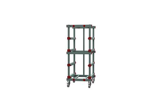 EN trolley - 540x660x1320mm - 4 levels with spacing 220mm