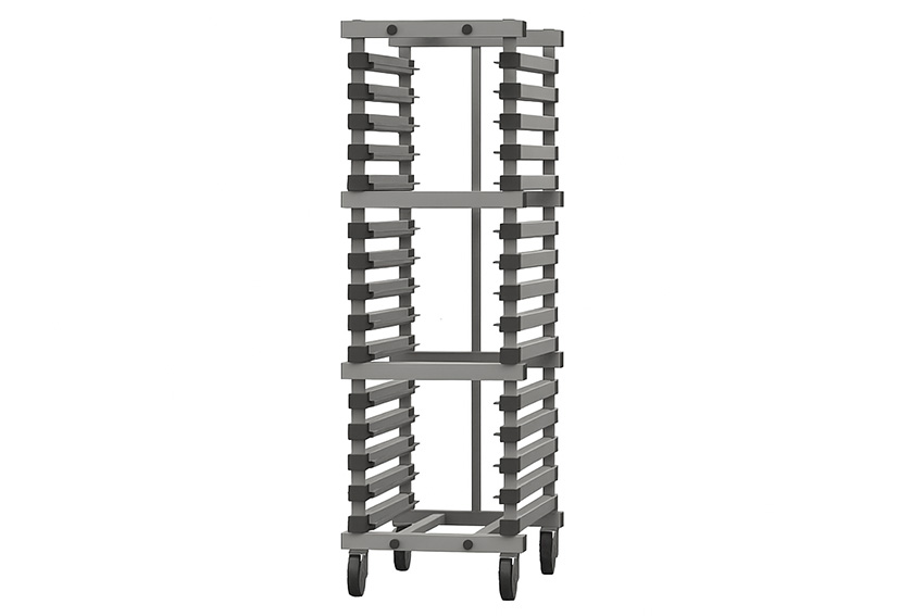 EN chariot  - 540x660x1830mm - 15 niveaux avec un espacement de 70mm 