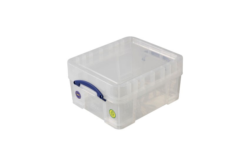 Transparent box 18l xl stackable on included lid - 480x390x230mm 