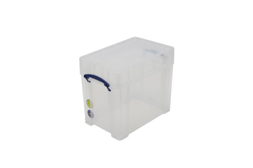 Boîte transparente 19L XL (A4) empilable sur le couvercle inclus - 395x255x330mm 