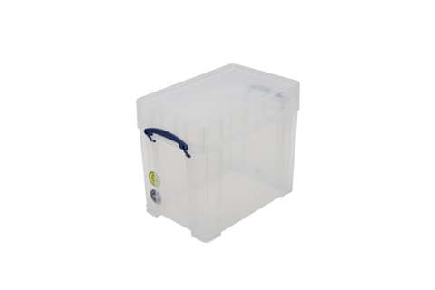 Transparent box 19L XL (A4) stackable on included lid - 395x255x330mm