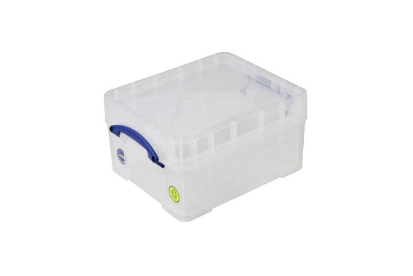 Transparente Stapelbox 21l Xl Stapelbar auf mitgeliefertem Deckel - 450x350x230mm 