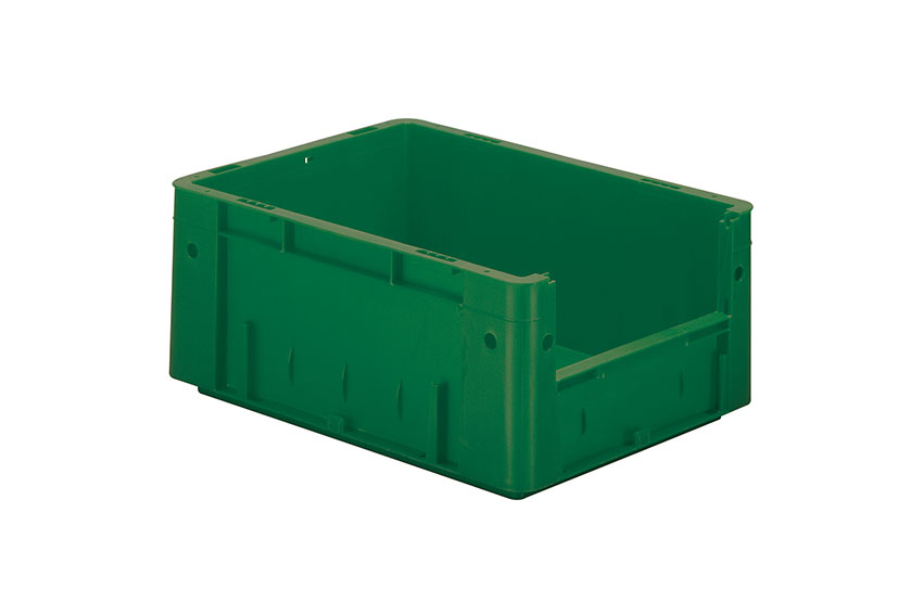 Euronorm 400x300x175 - frontal opening - 15l - bottom and sides closed 