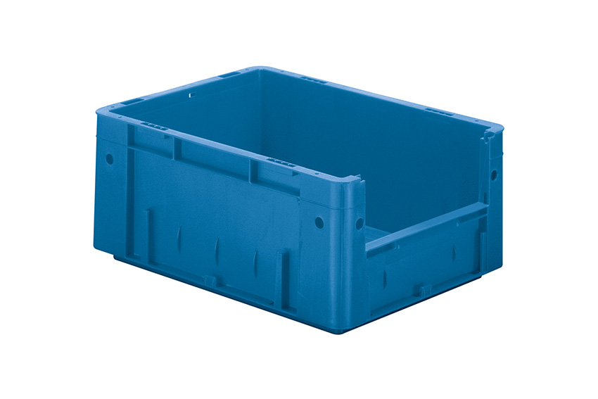 Euronorm 400x300x175 - frontal opening - 15l - bottom and sides closed 